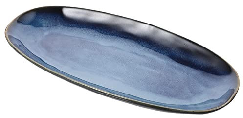 SOLUSTRE Assiette De Service Céramique pour Poissons Et Entrées Plateau pour Apéritifs pour Bars Fêtes Et Dîners Famille
