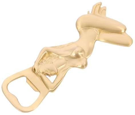 KOCKSHION Décapsuleur Vintage Beauté En Métal Solide, Ouvre-bouteille De Bière Manuel, Design Élégant Pour Usage Domestique Et Présent Original