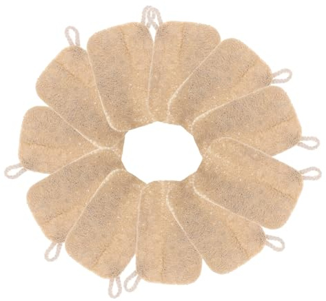 IWOWHERO Esponjas de Cocina Naturales Material Vegetal y Ecológico de Lufa 10 Reutilizables Multipropósito y Absorbentes para Lavar Platos y Utensilios