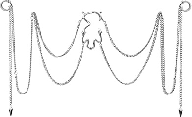 SkyPOOU Nasenkette, künstliche Septum-Reifen, nicht Piercing, Septum für Damen und Herren, Schmuck, Geschenk, Nasenringe, Gold für Damen