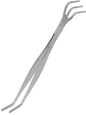 NUOBESTY Râteau à Racines en Acier Inoxydable 304 Pince à Épiler Intégrée, Outil de Jardinage Manuel pour Ameublir, Désherber et Aérer Le Sol, Mini-râteau Polyvalent pour Pelouse et