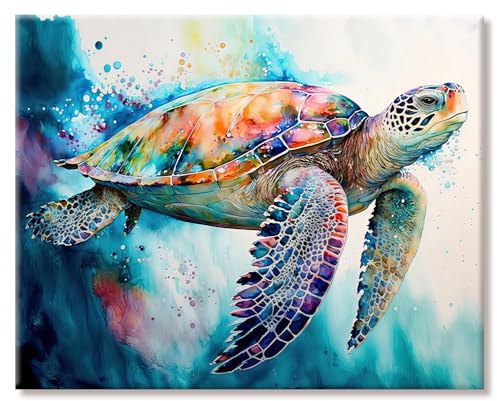 Puzzle 1000 Teile Erwachsene Tiere Turtle Klassische Puzzles 70 X 50cm | Kreatives Geschenk für Muttertag, Geburtstag und Weihnachten, Staubfrei, Geruchsfrei, 1:1-Poster, Wanddekoration