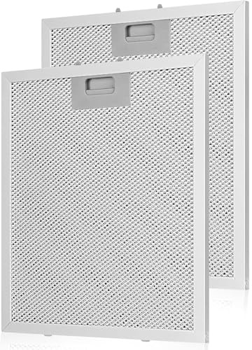 2Pcs Cooker Hood Filters, 5-Layer Aluminium Grease Filter 320x260mm Universal Extractor Compatible with Many Leading Range Hoods
