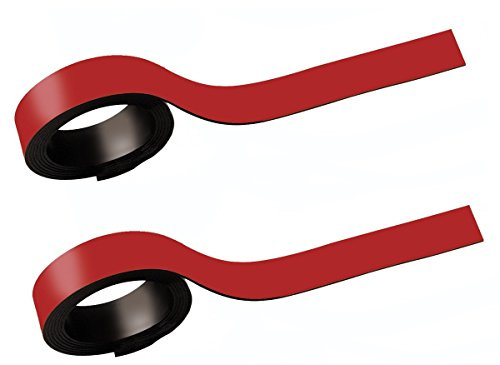 MAUL 65201-25 Bande Magnétique, (L) 5 mm x (L) 1, 000 mm, Rouge