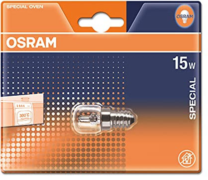 Osram Blister Tube spécial four Verre 15 W E14 Transparent