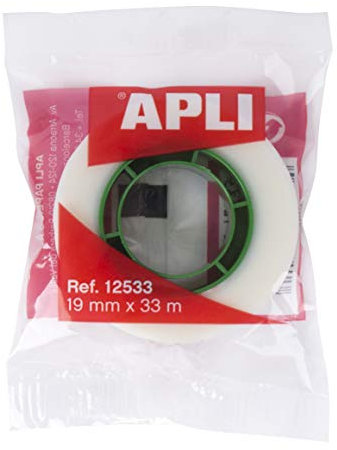 APLI – Nastro adesivo Sacchetto invisibile 19 mm x 33 m