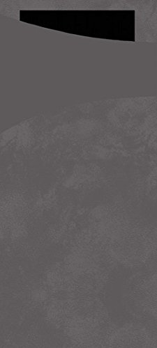Duni Serviettenbeutel Sacchetto Granitgrau 8,5 x 19 cm Uni Tissue 2-lagig schwarz (100 Stück)