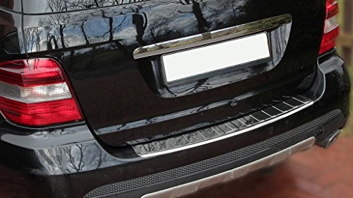 Recambo | Protector de Parachoques trasero | Compatible con Mercedes Clase M W164 | 2005 2011 | Acero Inoxidable Cromado | Protección borde de carga