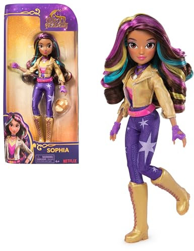 Unicorn Academy Ankleidepuppe Sophia - die Originalpuppe zur beliebten Netflix-Serie, 24 cm groß und mit 6 Accessoires für fantasievolles Rollenspiel, für Kinder ab 4 Jahren