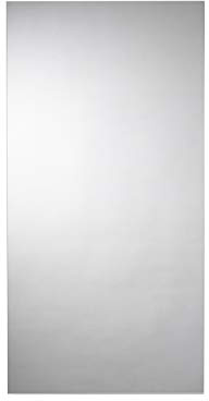 Croydex Kentmere Rechteckiger Spiegel mit Hang-N-Lock-Montagesystem, 900 x 450 x 5 mm, Glas, Silber