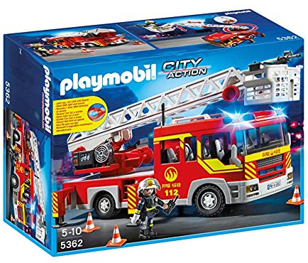 PLAYMOBIL City Action Ladder Unit with Lights and Sound véhicule pour Enfants Multicolore 5 année(s), 130 mm, 390 mm, 170 mm