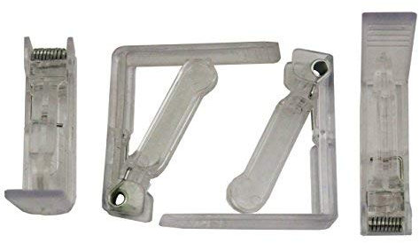 Preisjubel 4 x Tischtuchklammer mit Feder, Tischtuchhalter, Tischklammer, Tischdeckenhalter