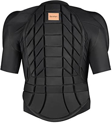 BenKen Ultra Light Protective Gear Skiing Body Armor Spine Back Protector Outdoor Sports Anti-Collision Clothing for Snowboard Skating Skiing Riding Motorcycle Motocross Size M