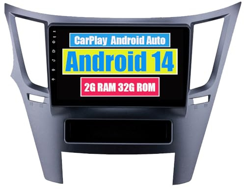 RoverOne Autoradio GPS für Subaru Legacy Outback 2009 2010 2011 2012 2013 2014 mit Android Auto Navigation Stereo Touchscreen Bluetooth Multimedia WiFi USB CarPlay