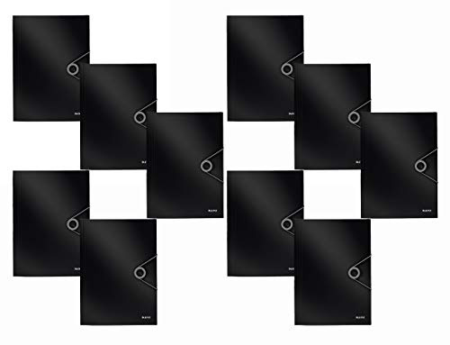 Leitz 45631095 Solid Eckspannermappe PP A4 schwarz (10-Pack)