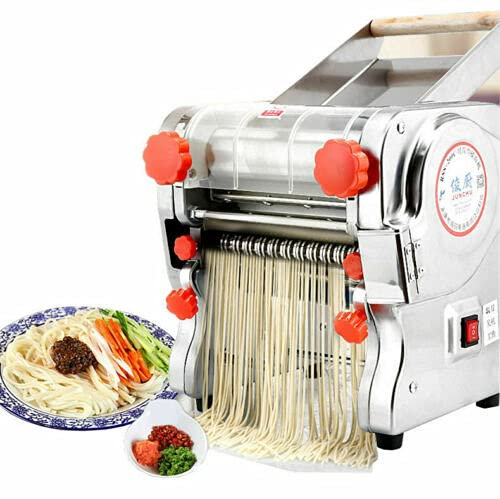 Machine à Pâtes Fraîches Électrique Appareil 220 V en Acier Inoxydable pour Usage Commercial Domestique