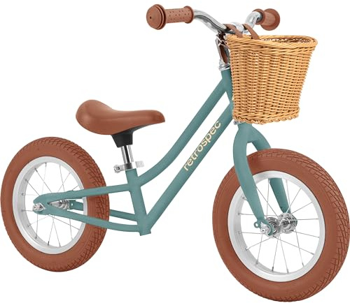 Retrospec Baby Beaumont Kids' Balance Bike for Toddlers, No Pedals, Cushioning Air Filled Tires for Boys and Girls Ages 18 Months - 3 Years, with Adjustable Seat Height