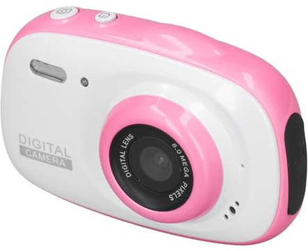Kinderkamera-Spielzeug, 8 MP Kinderkamera für Jungen Im Alter von 3 4 5 6 8 10 11 12 Jahren mit 6-fachem Digitalzoom, MP3-MP4-Funktionen, Taschenlampe, IP68 Wasserdicht