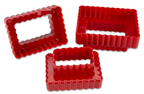 Städter Ausstecher Rechteck Set, 3-teilig (gewellt)