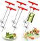 Cortador de Patatas en Espiral,Regerly 6 Piezas Cortador Torre Patatas Espiral Espiral de Tornado de Patata Torres Cortador de Virutas en Espiral Acero Inoxidable apto para frutas y verduras