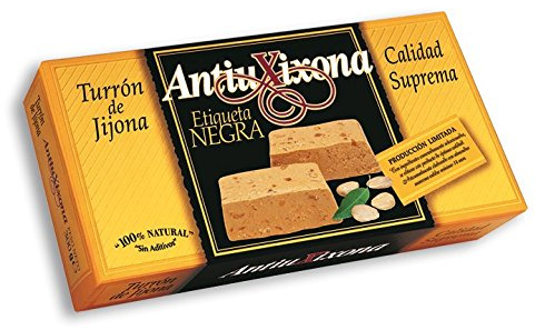 Nougat Jijona Antiu Xixona - Étiquette noire supérieure, 150 g