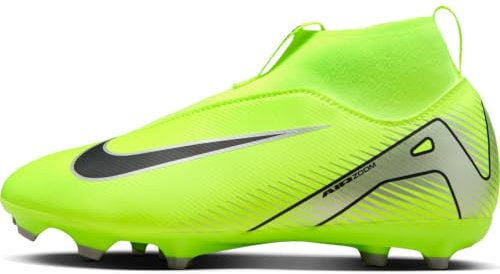Nike Jr. Mercurial Superfly 10 Academy MG High-Top jüngere/ältere Kinder Fußballschuh, Volt/Black, 36 EU