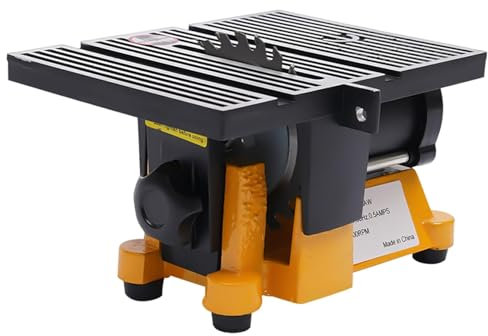 Table Saw, Portable Mini Bench Saw Cutting Machine Wood Glass Cutter, Electric Cutting Tool, Tabletop Saw, DIY Cutting Miniature Table Saw for Handmade Wooden Model Crafts, 19 × 14.2 × 11.6 cm