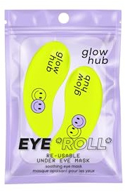 Glow Hub Eye Roll - Cerotti riutilizzabili in silicone sotto gli occhi, confezione da 1