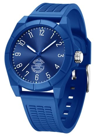 findtime Ladies Watches Waterproof Watches for Women Analog Sports Watch | Soft Silicone Strap Nurse Watch with Luminous Secondhand