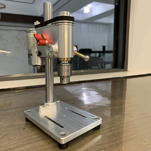 Trapano Da Banco, Trapano Di Micro Precisione, Trapano Da Banco per Orologi, Campo Di Serraggio Da 0,3 a 6,5 ​​mm, Trapano a Colonna Da Banco per Fai Da Te, Orologiaio, Piccola Produzione Tecnologica