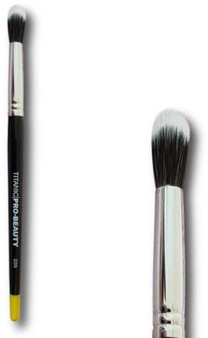 Titanic Brush – 205 Duo‑Fibre Blender Brush | Lightweight Duo‑Fiber Blending for Foundation, Blush & Highlighter | Seamless Sheer Coverage | Vegan & Cruelty‑Free