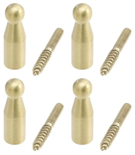 OSOLADY Messinghaken 4 Stück aus Messing für Badezimmer und Ankleideraum | Goldfarben, Elegant Gestaltet, Robuste Ausführung, Tragbar, Dekorative Form