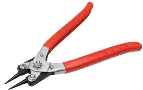 Round Nose Pliers, 200mm/8-inch, Parallel Action, PVC Grips, Smooth Jaw