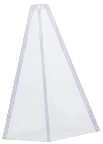 MAGICLULU Moule à Bougie Pyramide Plastique Transparent pour DIY Moule Géométrique pour Bougies Parfumées Accessoire Créatif pour Décoration Maison et Cadeau