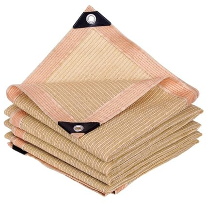 Tissu d'ombrage d'extérieur avec œillets – Auvent résistant aux UV pour terrasse, jardin, Pera Carport (8 x 10 m) – Filet pare-soleil résistant aux intempéries