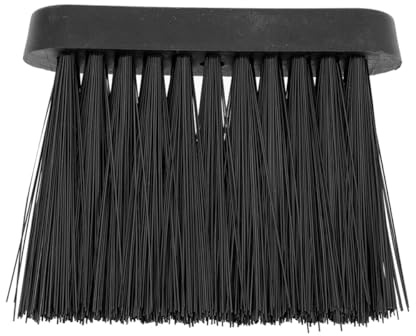 jojofuny Fireplace Brush with Soft Bristles for Wood Burner Ash Cleaning, Mini Whisk Broom for Hearth Dust Removal, Single European Style Fireplace Sweeper for Home Heating Maintenance
