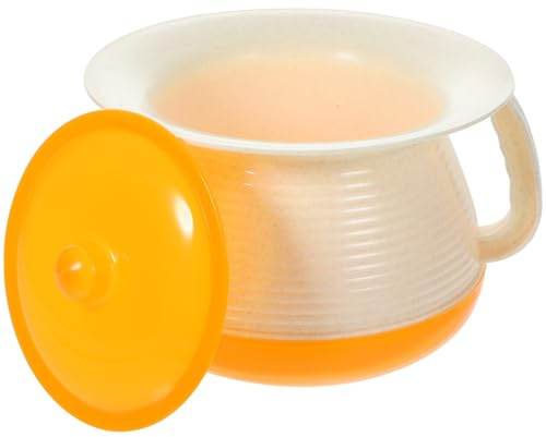 CORHAD Potty Urinal for Boys and Girls Training Toilet Plastic Chamber Pot Handle for Home School Bathroom Use Random Color