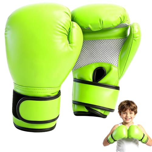Kids Boxing Gloves, 6oz Training Sparring Gloves, Youth Boxing Training Gloves for Muay Thai, Punching Bag, Kickboxing, UFC, MMA, Gift for Age 3-12 Years, PU, Boys and Girls