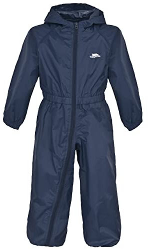 Trespass Boy's Button Rain Suit, Navy, 5-6 Years UK
