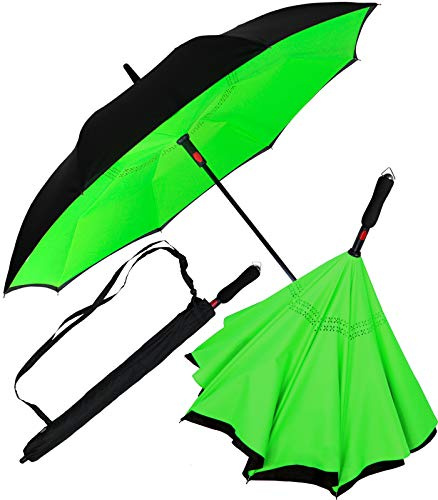 iX-brella Umgekehrter Regenschirm mit automatischer Öffnung auf der Rückseite