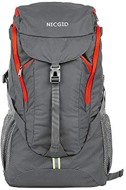 Nicgid 50L leichter Wanderrucksack, faltbar, multifunktionale Reisetasche, wasserabweisend, lässiger Camping-Rucksack für Männer und Frauen, Outdoor-Sport, Berge