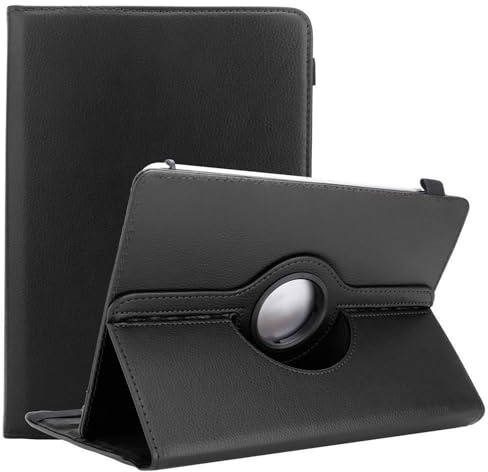 Cadorabo Funda para Tableta Compatible con Xiaomi Mi Pad 4 Plus (10.1) en Negro - Funda Protectora de Cuero sintético con función de Soporte - Estuche de 360 ​​Grados con Banda elástica