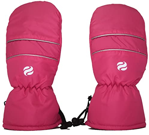 Surprizeshop Winter-Golfhandschuhe, Linke und rechte Hand, universeller Golf-Trolley-Tragegurt, Wind- und wasserdicht, Einheitsgröße, mit verstellbarem Knebel, weiches warmes Fleecefutter, Rosa
