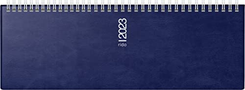 rido/idé Wochenkalender Modell septant 2023 Blattgröße 30,5 x 10,5 cm dunkelblau