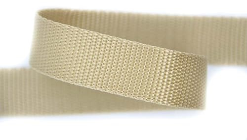 30mm | 5m Gurtband | Farbauswahl I 100% Polypropylen (beige, 25mm)