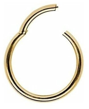 Ringe PIERCING Nasenring I Echt 585 Gelbgold I Durchmesser 6 mm I Intim Tragus Helix Septum modern modisch extravagant I 46011-6