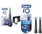Oral-B iO8 Black Electric Toothbrush + Oral-B iO Ultimate Clean Black Toothbrush Heads x 3
