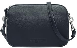 LIEBESKIND Berlin Umhängetasche Luka – Cross-Body Bag aus Leder mit verstellbaren Schulterriemen – kleine Schultertasche, Fächer mit Reißverschluss – Shoulder Bag, 14.5 x 20.5 x 7 cm,Midnight Sky
