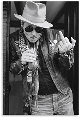 NANXIANG Johnny Depp - Poster decorativo da parete con attore cinematografico, 3 (1)
