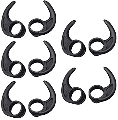 Maxtonser Lot de 5 paires de crochets en silicone pour écouteurs intra-auriculaires et canaux